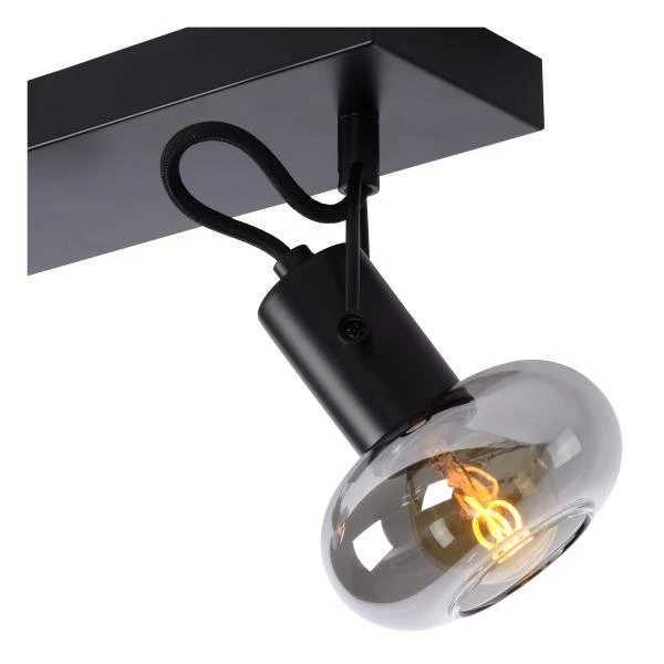 Lucide MADEE - Plafondspot - 2xE14 - Zwart - detail 2